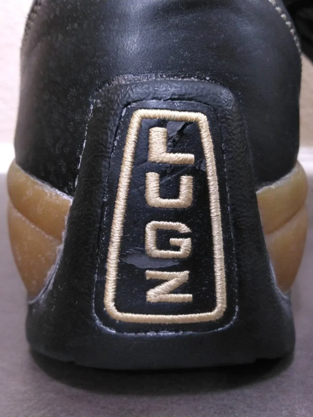 LUGZ Shoes Mens SIZE 10.5 ZCS 2000 COMPOUND Leather Boot SNEAKERS Black Gum VTG